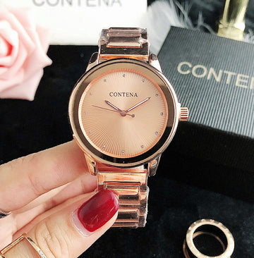 W3877 - Classic Rose Gold Contena Fashion Watch